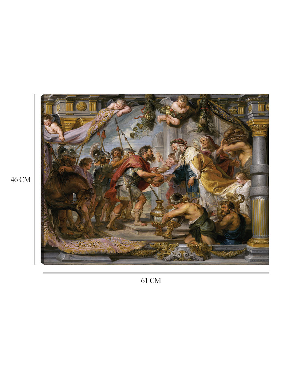 Foto 7 pulgar | Cuadro Decorativo - El Encuentro De Abraham Y Melquisedec (c. 1626)- Peter Paul Rubens - Religión - 46x61 - Fine Art Tj
