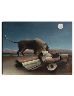 Foto 1 | Cuadro Decorativo - La Gitana Dormida (la Bohémienne Endormie) (1897)- Henri Rousseau - Paisaje - 28x36 - Fine Art Tj