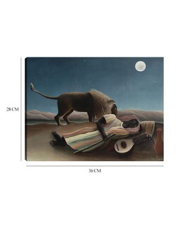 Foto 6 | Cuadro Decorativo - La Gitana Dormida (la Bohémienne Endormie) (1897)- Henri Rousseau - Paisaje - 28x36 - Fine Art Tj