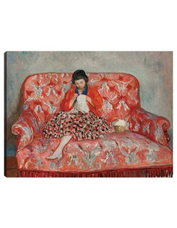 Foto 1 | Cuadro Decorativo - Jeune Fille Cousant Sur Un Canapé (hacia 1925)- Henri Lebasque - Fotografía - 46x61 - Fine Art Tj