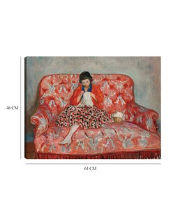 Foto 6 | Cuadro Decorativo - Jeune Fille Cousant Sur Un Canapé (hacia 1925)- Henri Lebasque - Fotografía - 46x61 - Fine Art Tj