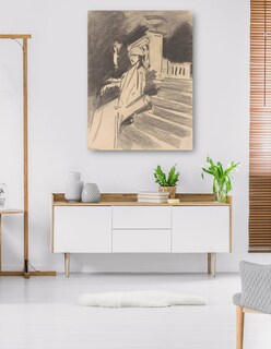Foto 5 | Cuadro Decorativo - Junto A La Fuente, Villa Torlonia, Frascati, Italia (c. 1907)- John Singer Sargent - 69x92 - Fin