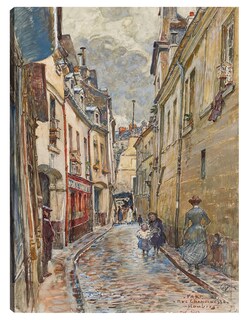 Foto 1 | Cuadro Decorativo - Calle Chanoinesse, En 1905. Distrito 4 (1905)- Frédéric Houbron - Ciudades - 28x36 - Fine Art Tj
