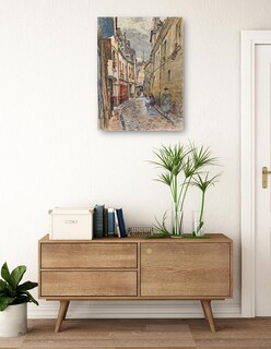 Foto 3 | Cuadro Decorativo - Calle Chanoinesse, En 1905. Distrito 4 (1905)- Frédéric Houbron - Ciudades - 28x36 - Fine Art Tj