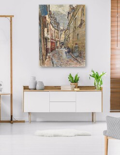 Foto 5 | Cuadro Decorativo - Calle Chanoinesse, En 1905. Distrito 4 (1905)- Frédéric Houbron - Ciudades - 28x36 - Fine Art Tj