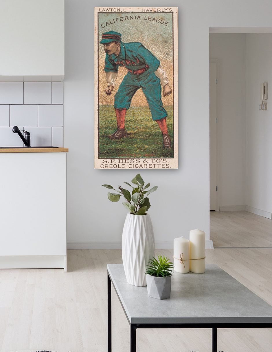 Foto 6 pulgar | Cuadro Decorativo - Lawton, Equipo Haverly, Retrato De Tarjeta De Béisbol- Library Of Congress - 54x102 - Fine Art Tj