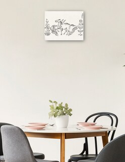 Foto 2 | Cuadro Decorativo - Grabado En Madera Original Vintage Japonés -unicornio- Taguchi Tomoki - Abstracto - 107x143 -