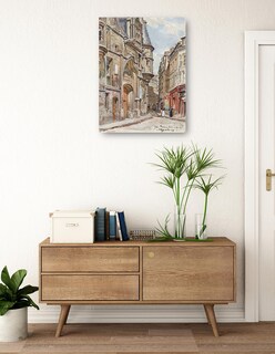 Foto 3 | Cuadro Decorativo - El Hotel De Sens, De La Calle Figuier, Distrito 4 (1898)- Frédéric Houbron - Ciudades - 46x