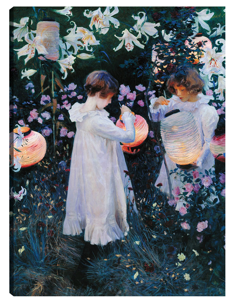 Foto 2 pulgar | Cuadro Decorativo - Clavel, Lirio, Lirio, Rosa (1885)- John Singer Sargent - Fotografía - 69x92 -impresión En