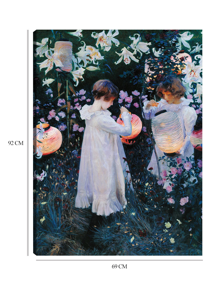 Foto 6 | Cuadro Decorativo - Clavel, Lirio, Lirio, Rosa (1885)- John Singer Sargent - Fotografía - 69x92 -impresión En