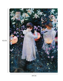 Foto 6 | Cuadro Decorativo - Clavel, Lirio, Lirio, Rosa (1885)- John Singer Sargent - Fotografía - 69x92 -impresión En