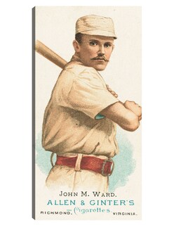 Foto 1 | Cuadro Decorativo - John M. Ward, Gigantes De Nueva York, Retrato De Tarjeta De Béisbol- Library Of Congress -