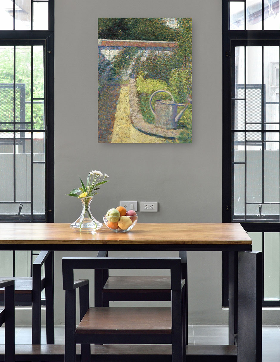 Foto 5 pulgar | Cuadro Decorativo - La Regadera – Jardín De Le Raincy (c. 1883)- Georges Seurat - Paisaje - 69x92 - Fine Art Tj