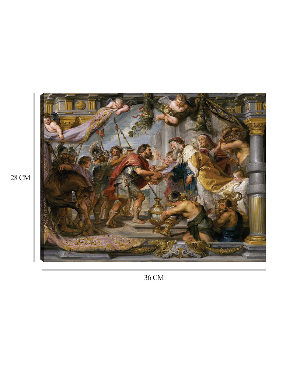 Foto 7 pulgar | Cuadro Decorativo - El Encuentro De Abraham Y Melquisedec (c. 1626)- Peter Paul Rubens - Religión - 28x36 - Fine Art Tj