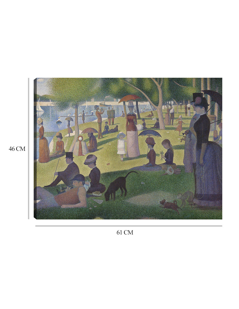 Foto 7 pulgar | Cuadro Decorativo - Un Domingo En La Grande Jatte (1884)- Georges Seurat - Fotografía - 46x61 - Impresión En L