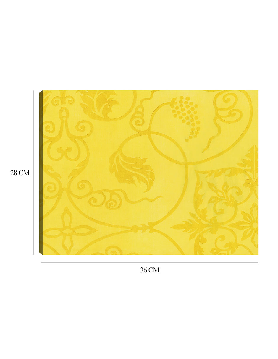 Foto 7 pulgar | Cuadro Decorativo - Grabado En Madera Original Vintage Japonés -amarillo- Taguchi Tomoki - Abstracto - 28x36 - Fine A