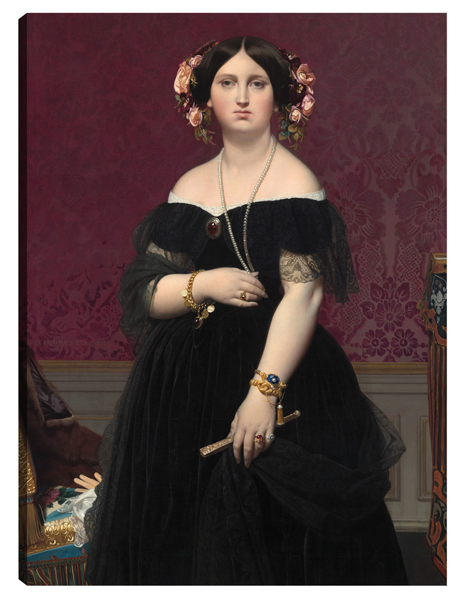 Foto 2 pulgar | Cuadro Decorativo - Señora Moitessier C 1851- Jean-auguste-dominique Ingres - Fotografía - 69x92-impresión En