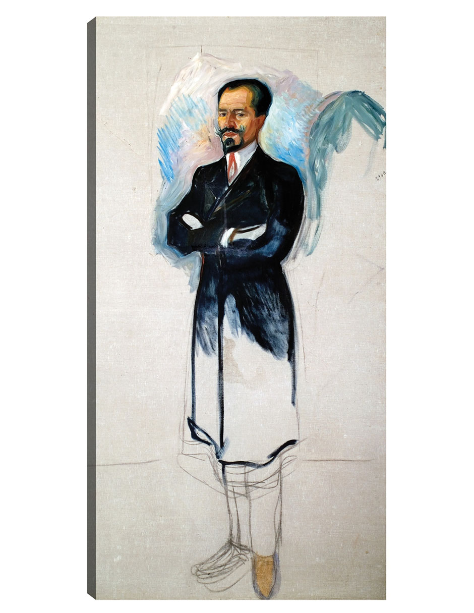Foto 1 | Cuadro Decorativo - Retrato De Ernest Thiel (estudio) (1907)- Edvard Munch - Fotografía - 34x64 -impresión En