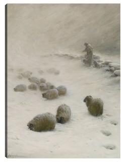 Foto 1 | Cuadro Decorativo - Sopla, Sopla, Viento Invernal, Ca 1919- Joseph Farquharson - Fotografía - 69x92 - Fine Art Tj