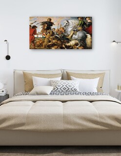 Foto 5 | Cuadro Decorativo - Caza Del Lobo Y El Zorro (hacia 1616)- Peter Paul Rubens - Fotografía - 46x89 - Fine Art Tj