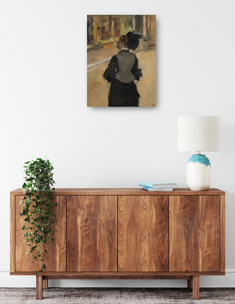Foto 2 | Cuadro Decorativo - Mujer Vista Desde Atrás (visita A Un Museo), C. 1879-1885- Edgar Degas - Fotografía - 69x92 -