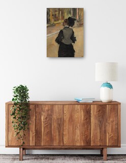 Foto 2 | Cuadro Decorativo - Mujer Vista Desde Atrás (visita A Un Museo), C. 1879-1885- Edgar Degas - Fotografía - 69x92 -