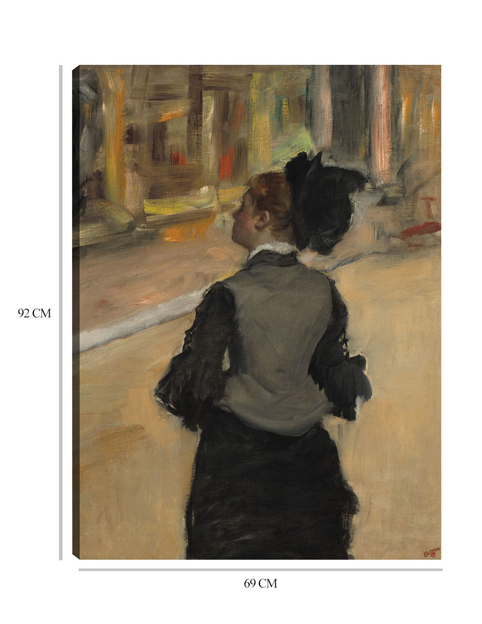 Foto 6 | Cuadro Decorativo - Mujer Vista Desde Atrás (visita A Un Museo), C. 1879-1885- Edgar Degas - Fotografía - 69x92 -