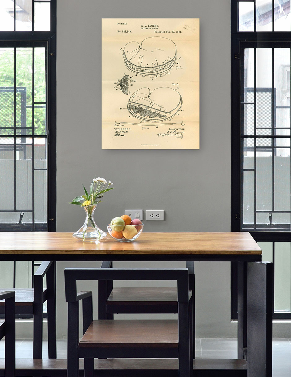 Foto 4 | Cuadro Decorativo - Guante De Cazador De Patentes, Inventor: Elroy L. Rogers, - 107x143 - Fine Art Tj