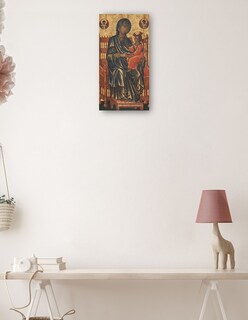 Foto 3 | Cuadro Decorativo - La Virgen Y El Niño Entronizados, C. 1250/1275- Constantinople - Religión - 46x89 - Fine Art Tj