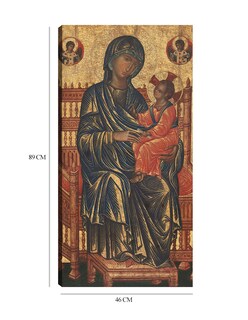 Foto 6 | Cuadro Decorativo - La Virgen Y El Niño Entronizados, C. 1250/1275- Constantinople - Religión - 46x89 - Fine Art Tj