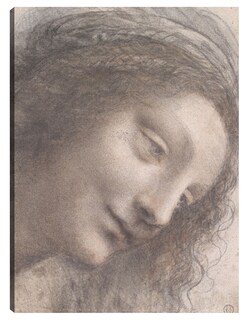 Foto 1 | Cuadro Decorativo - La Cabeza De La Virgen En Vista De Tres Cuartos Hacia La Derecha - Leonardo Da Vinci - 28x36 -