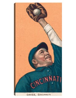 Foto 1 | Cuadro Decorativo - Rebel Oakes, Cincinnati Reds, Retrato De Tarjeta De Béisbol- Library Of Congress - 54x102 - Fine