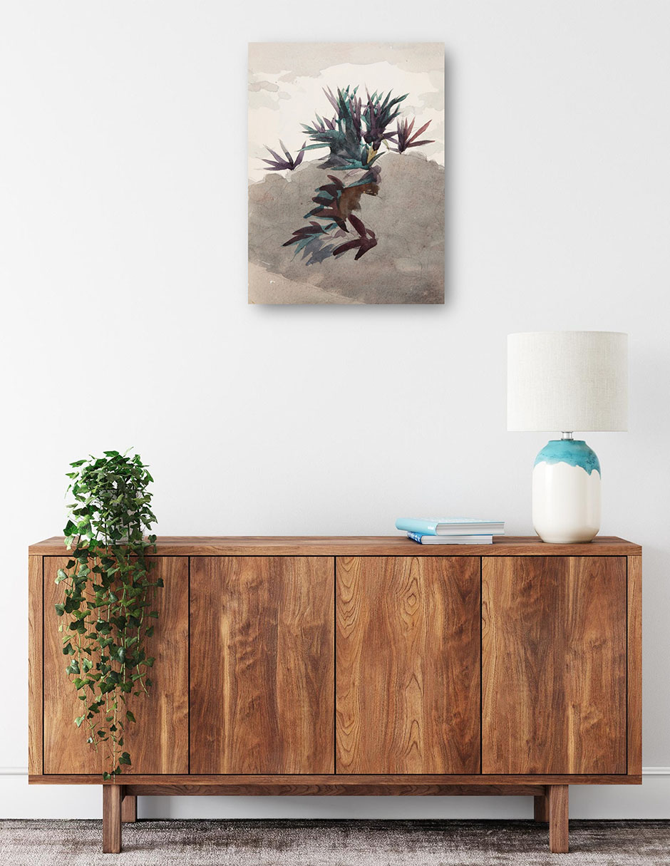 Foto 2 | Cuadro Decorativo - Ladera Con Macizos De Maguey (1898-1899)- Winslow Homer - Abstracto - 69x92 -impresión En L
