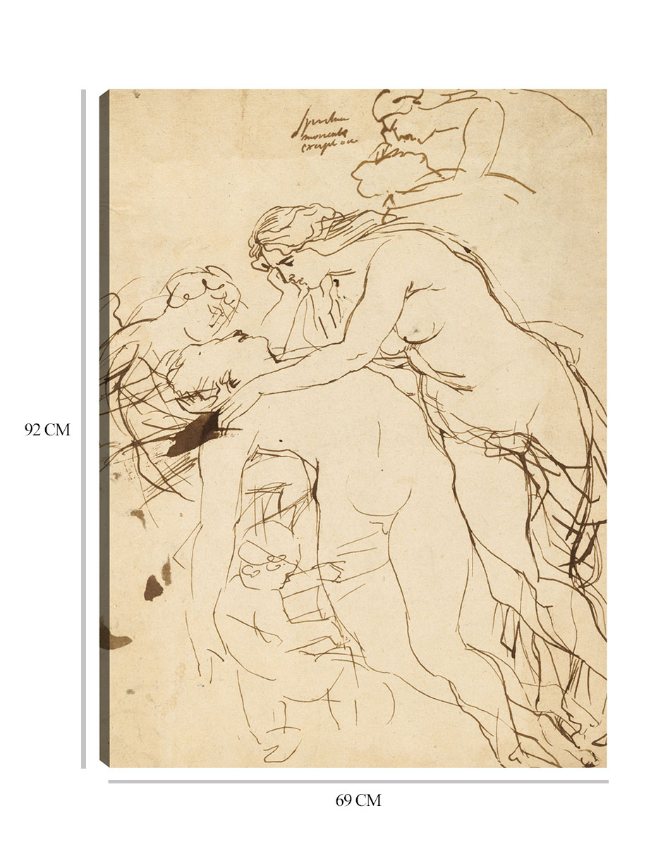 Foto 7 pulgar | Cuadro Decorativo - Venus Lamentando A Adonis (c. 1608-1612)- Peter Paul Rubens - Fotografía - 69x92 - Fine Art Tj