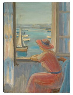 Foto 1 | Cuadro Decorativo - Devant La Fenêtre, Isla De Yeu (1919)- Henri Lebasque - Fotografía - 28x36 - Impresión En