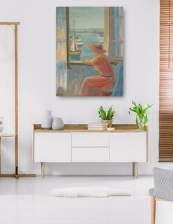 Foto 5 | Cuadro Decorativo - Devant La Fenêtre, Isla De Yeu (1919)- Henri Lebasque - Fotografía - 28x36 - Impresión En