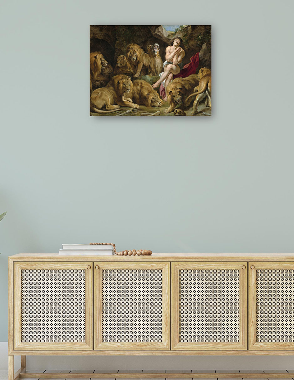 Foto 4 | Cuadro Decorativo - Daniel En El Foso De Los Leones (c. 1614-1616)- Peter Paul Rubens - Religión - 46x61 - Fine Art Tj