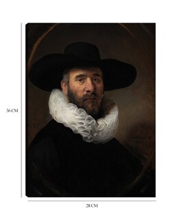 Foto 6 | Cuadro Decorativo - Retrato De Dirck Jansz. Pesser (hacia 1634)- Rembrandt Van Rijn - Fotografía - 28x36 - Fine Art Tj