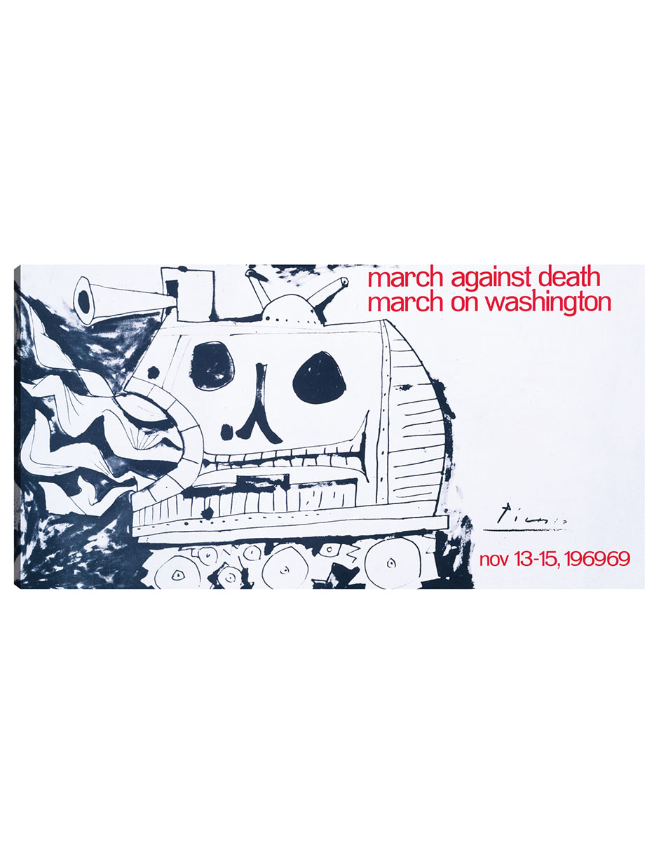 Foto 2 pulgar | Cuadro Decorativo - Marcha Contra La Muerte, Marcha Sobre Washington, - Pablo Picasso - 34x64 - Fine Art Tj
