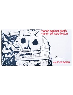 Foto 1 | Cuadro Decorativo - Marcha Contra La Muerte, Marcha Sobre Washington, - Pablo Picasso - 34x64 - Fine Art Tj