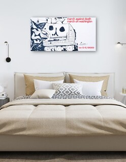 Foto 5 | Cuadro Decorativo - Marcha Contra La Muerte, Marcha Sobre Washington, - Pablo Picasso - 34x64 - Fine Art Tj