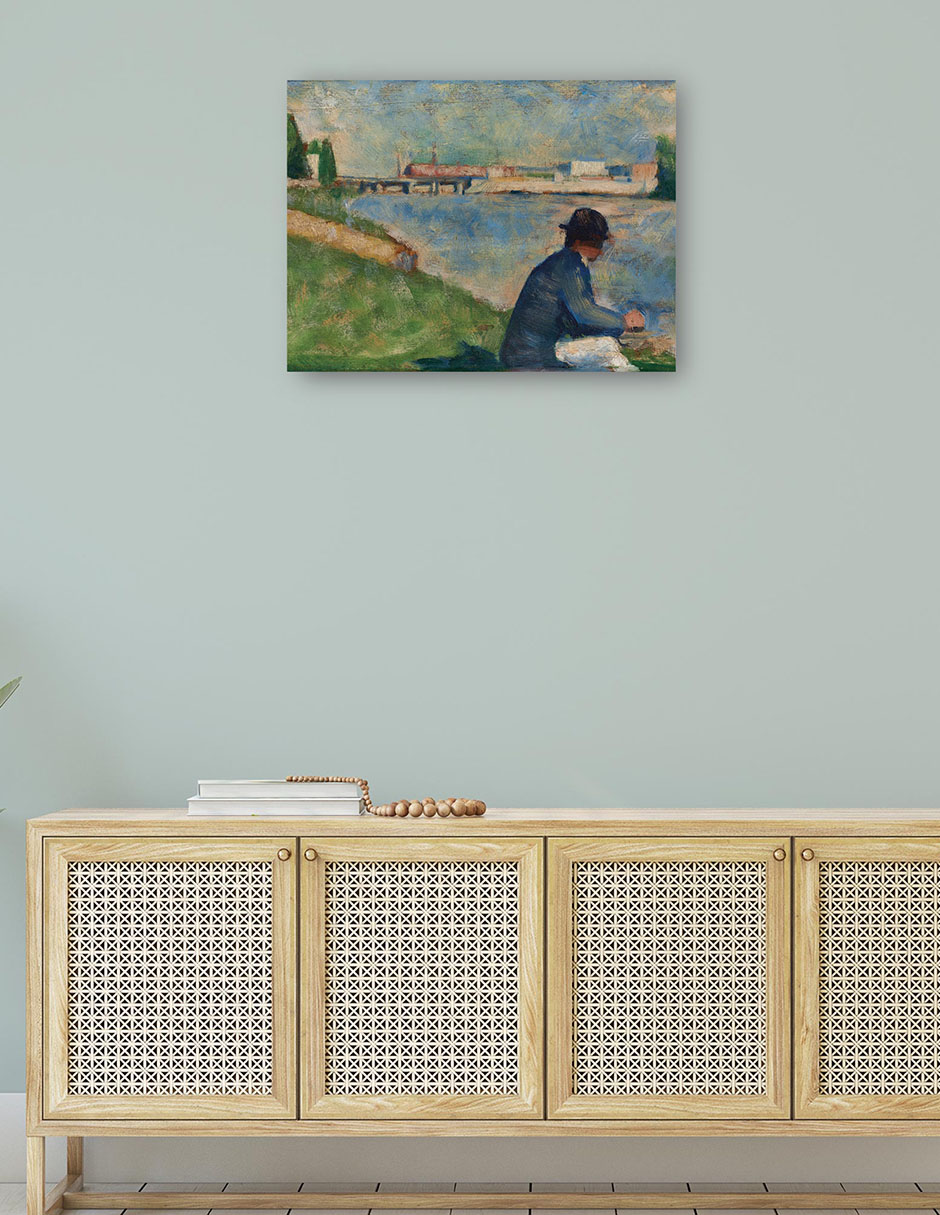 Foto 5 pulgar | Cuadro Decorativo - Estudio Para &amp,#39,bañistas En Asnières&amp,#39, (c.1883-1884)- Georges Seurat - 69x92 - Fin