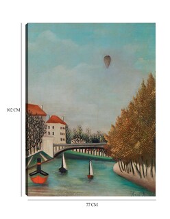 Foto 6 | Cuadro Decorativo - Estudio Para La Vista Del Pont De Sèvres - Henri Rousseau - Paisaje - 77x102 - Fine Art Tj