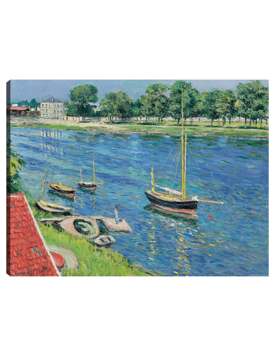 Foto 2 pulgar | Cuadro Decorativo - La Sena En Argenteuil, Bateaux Au Mouillage (1883)- Gustave Caillebotte - Religión - 28x36 - Fi