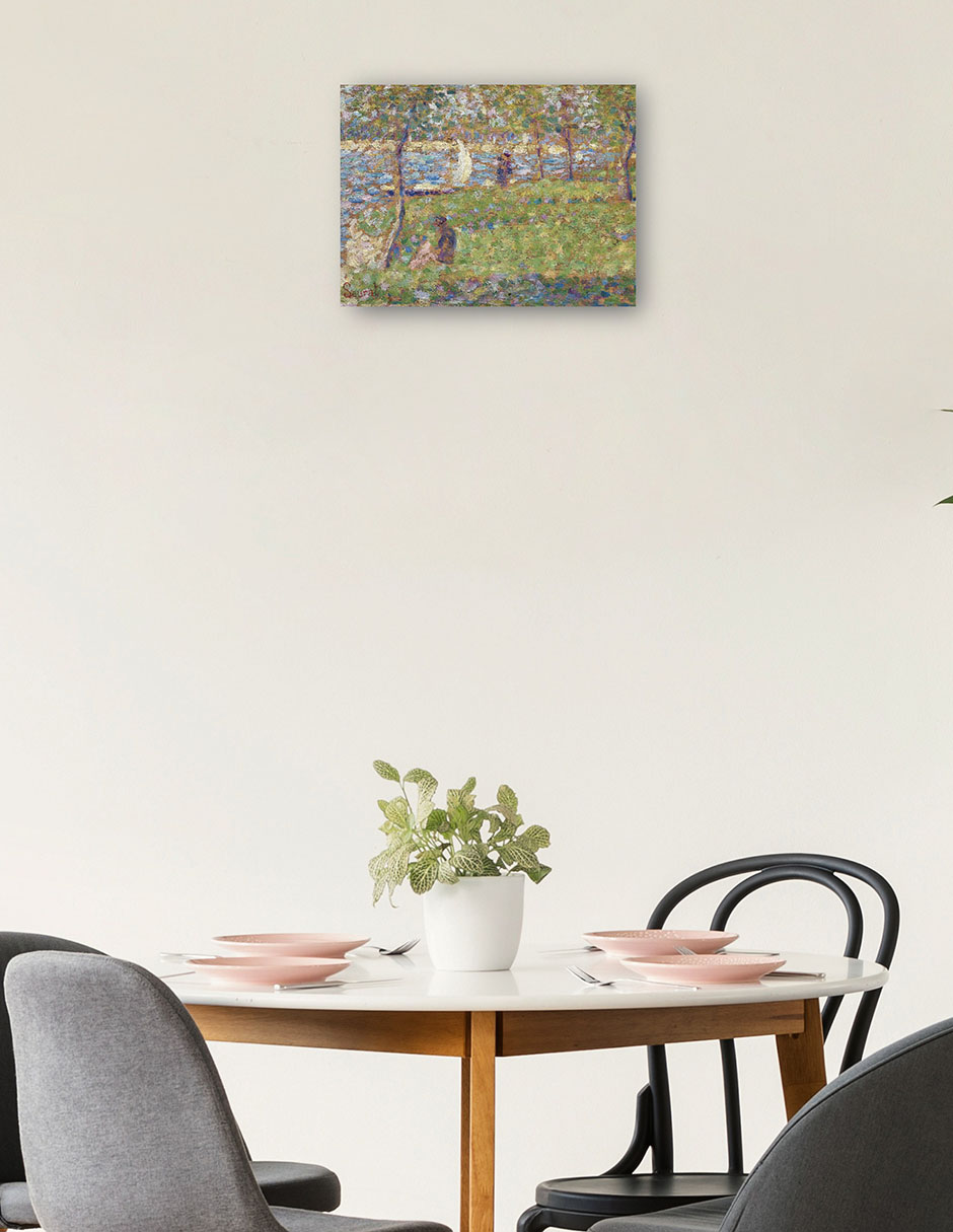 Foto 2 | Cuadro Decorativo - Estudio Para La Grande Jatte (1884-1885)- Georges Seurat - Paisaje - 69x92 - Impresión En L