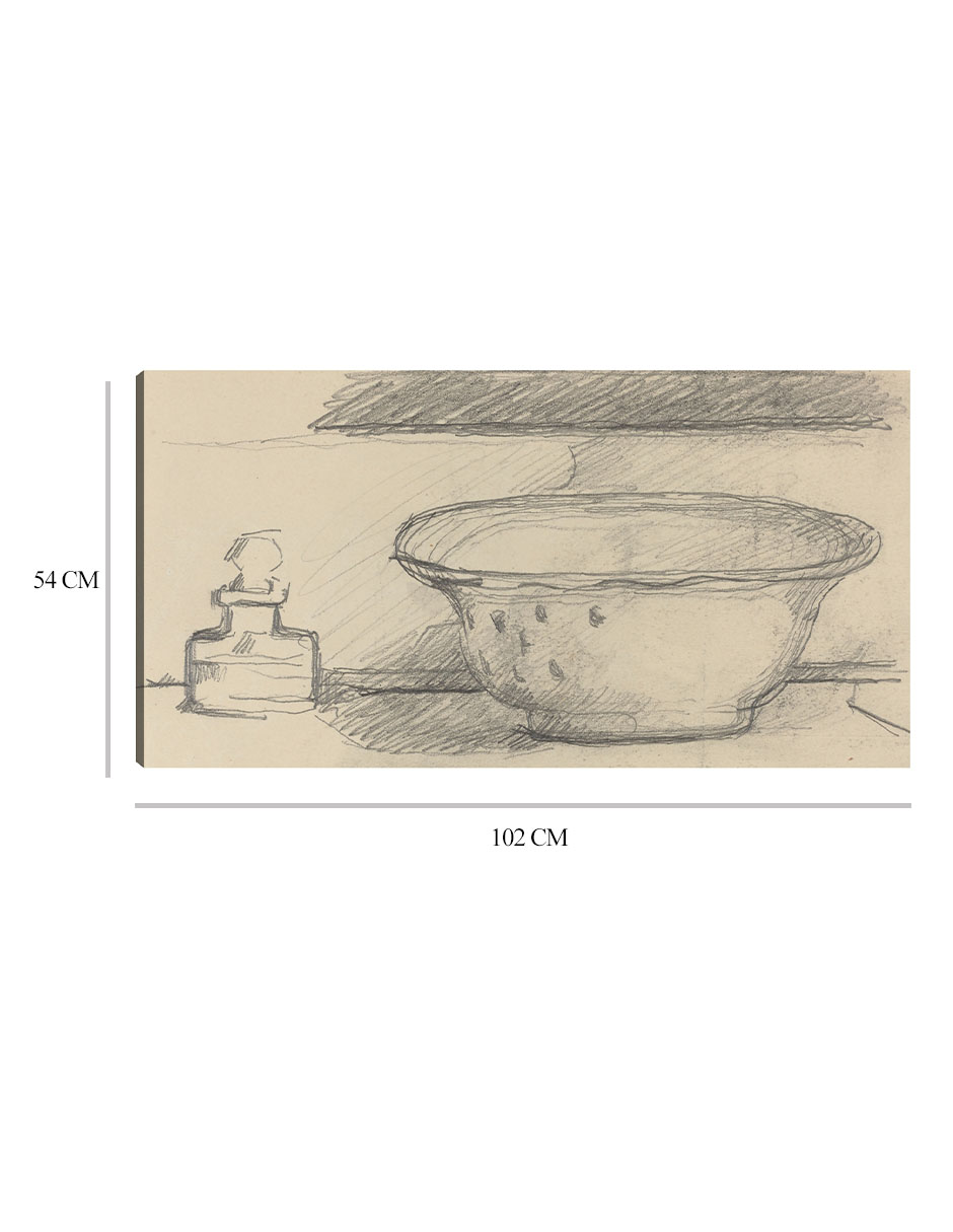 Foto 7 pulgar | Cuadro Decorativo - Lavabo Y Frasco Aromático (anverso) (1877-1881)- Paul Cézanne - Fotografía - 54x102 - Fine Art Tj