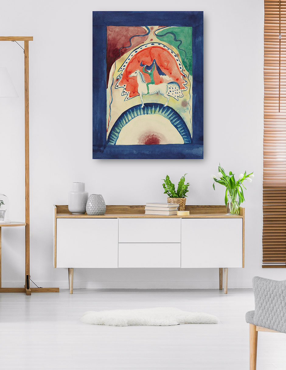 Foto 6 pulgar | Cuadro Decorativo - Diseño Para La Portada Del Almanaque 'el Jinete Azul' (1911)- Wassily Kandinsky - 28x36 - Fine Art