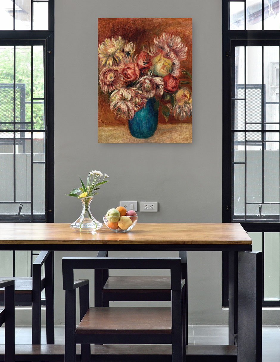 Foto 5 pulgar | Cuadro Decorativo - Flores En Un Jarrón Verde  (c. 1912)- Pierre-auguste Renoir  - Floral - 46x61 - Fine Art Tj