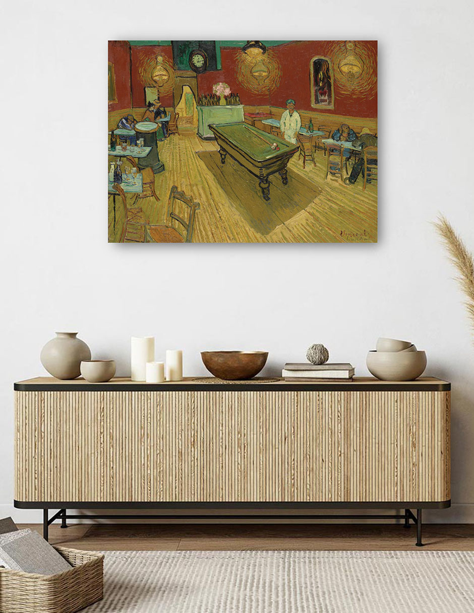 Foto 6 pulgar | Cuadro Decorativo - Le Café De Nuit (el Café Nocturno) (1888)- Vincent Van Gogh - Ciudades - 77x102 - Fine Art Tj