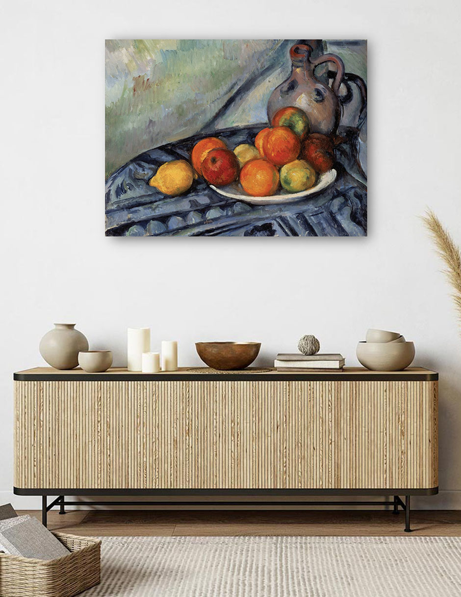 Foto 6 pulgar | Cuadro Decorativo - Fruta Y Una Jarra Sobre Una Mesa (hacia 1890)- Paul Cézanne - Religión - 46x61 - Fine Art Tj